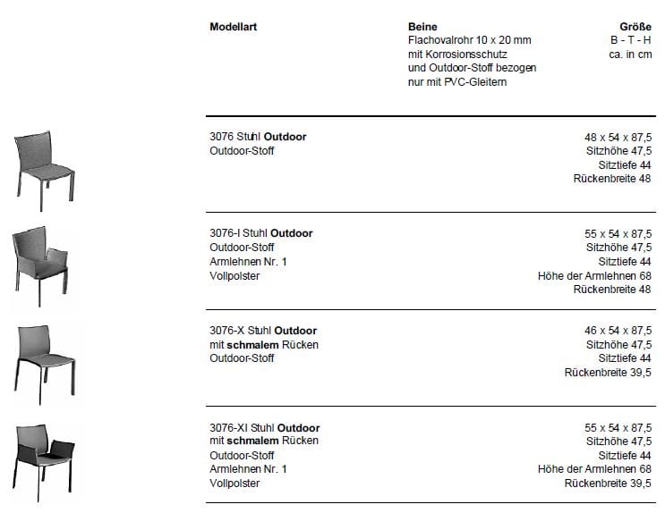 Тканевый садовый стул Draenert благородный ARCH-00135171 - Вид №2