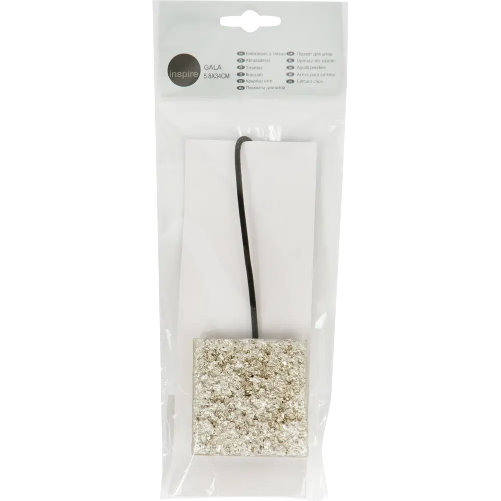 Подхват магнитный Inspire Гала 5.8x34 см цвет серебряный STLM-2002265 - Вид №1