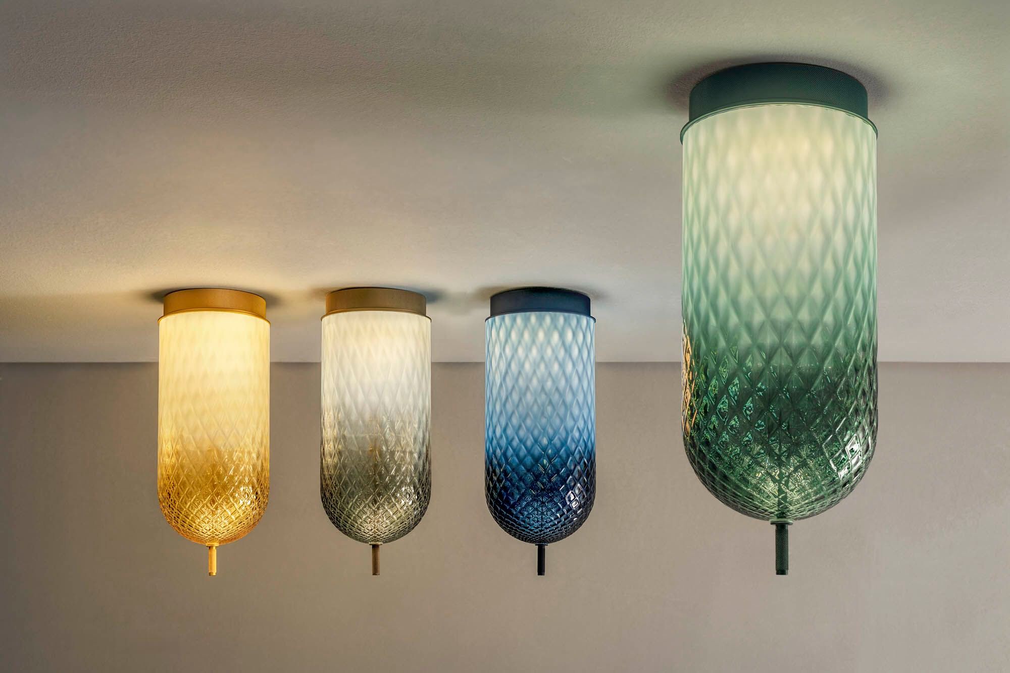 Потолочный светильник ручной работы из дутого стекла Olev Curuba ARCH-00010732 - Вид №1