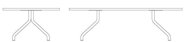 Деревянный овальный журнальный столик с металлическими ножками B-LINE AD.От ARCH-00100471 - Вид №7