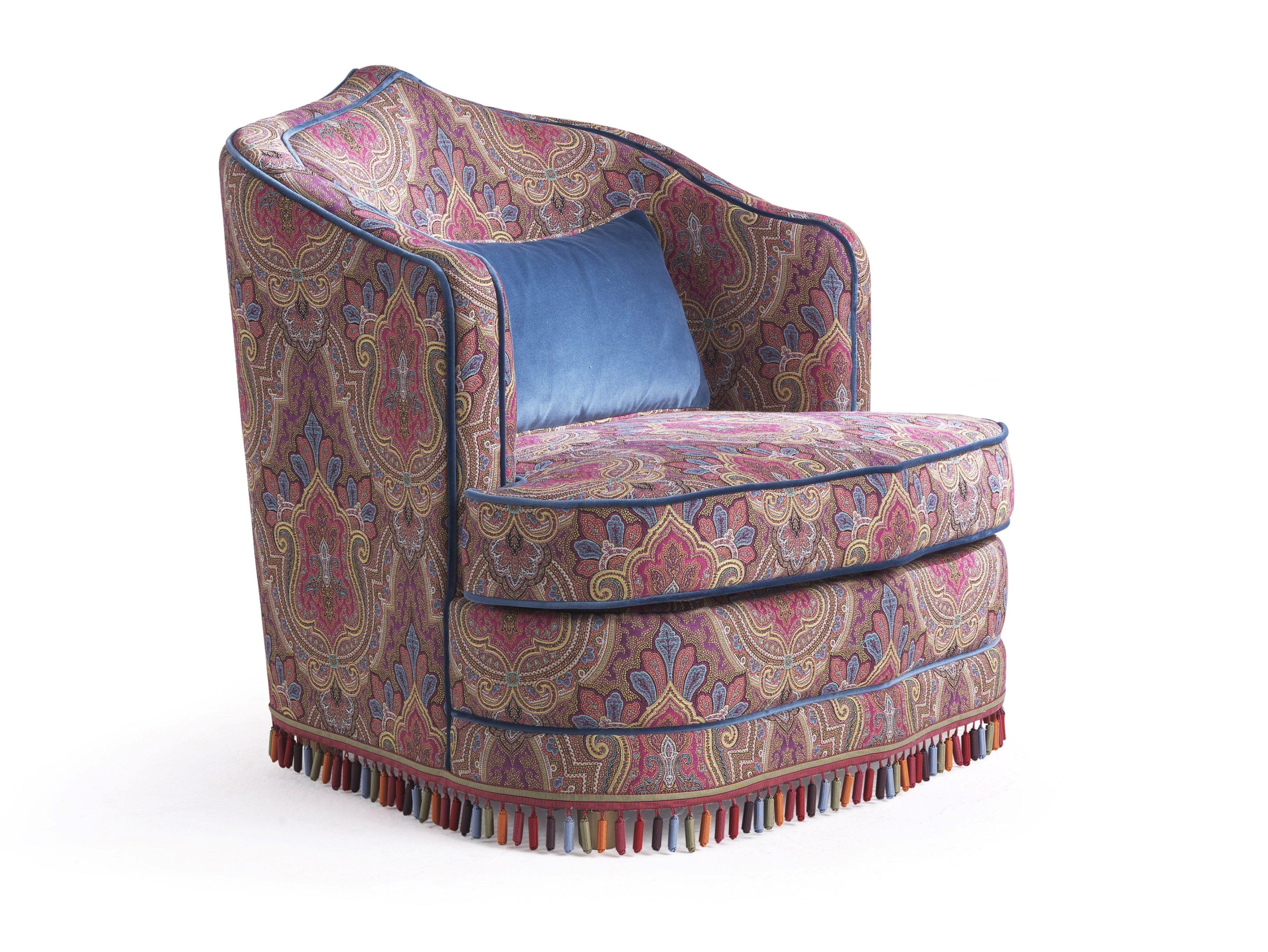 Тканевое кресло с подлокотниками ETRO Home Interiors Amina ARCH-00068397 - Вид №1