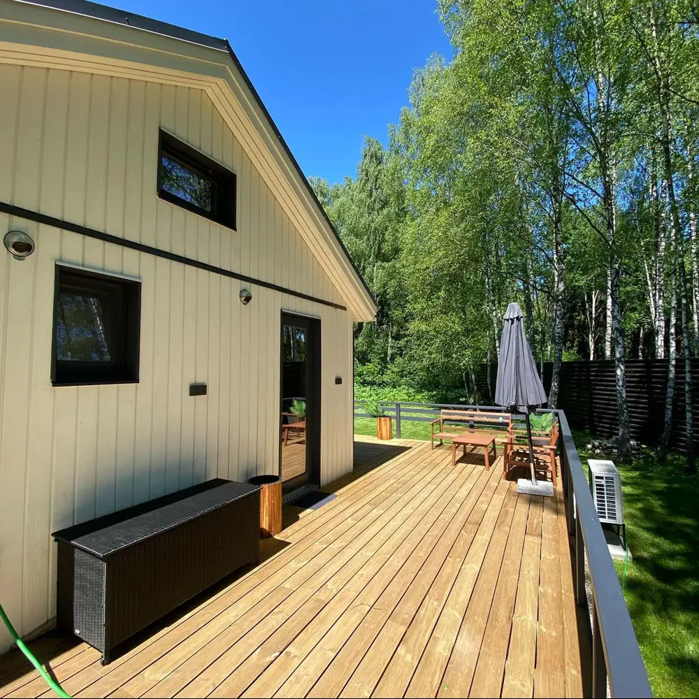 Террасная доска двухсторонняя 28x140x1000 мм импрегнированная вельвет 0.14 м² РУСШПАЛА STLM-2079934 - Вид №8