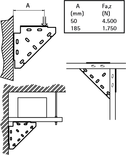 65938020 BIS Трёхгранный диагональный соединитель (BUP1000) для создания конструкций из профиля Strut walraven  - Вид №2