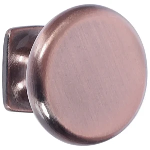 Мебельная ручка-кнопка RK-048, ЦАМ, цвет медь