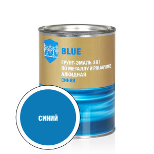 Грунт-эмаль 30540 полуматовый цвет синий 0.8 кг СТАНДАРТ
