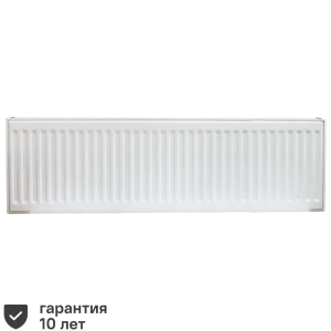 Радиатор Тепломир панельный 22 300x1400 мм боковое подключение сталь цвет белый