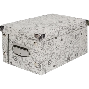 Коробка картонная 30x20x15 см узор