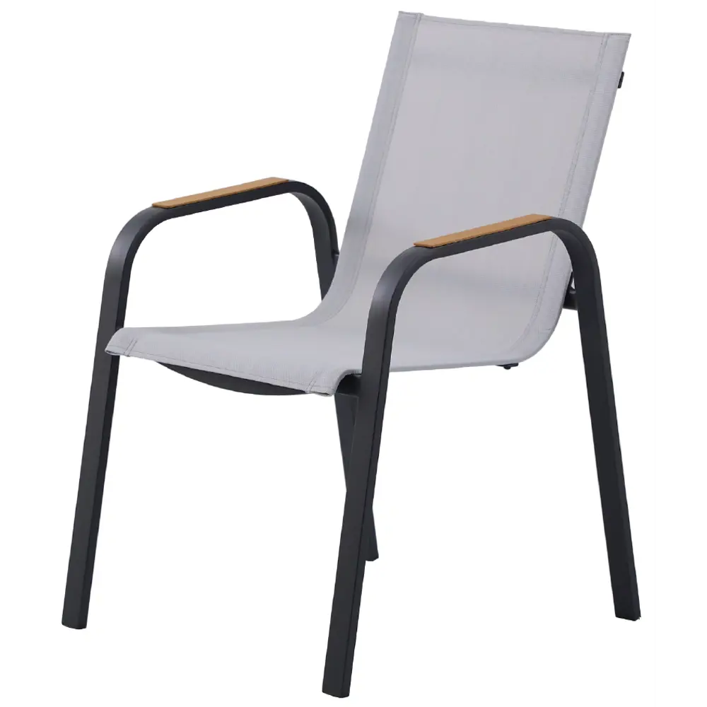 Стул Naterial Calypso 64x87x56 см алюминий цвет темно-серый STLM-2162543 - Вид №1