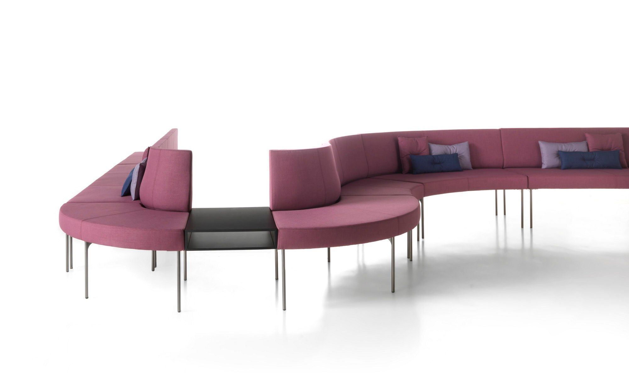 Модульная выпуклая скамья из ткани SITIA Laguna ARCH-00133121 - Вид №28