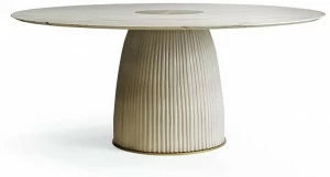 Paolo Castelli Круглый стол из мрамора calacatta и керамики