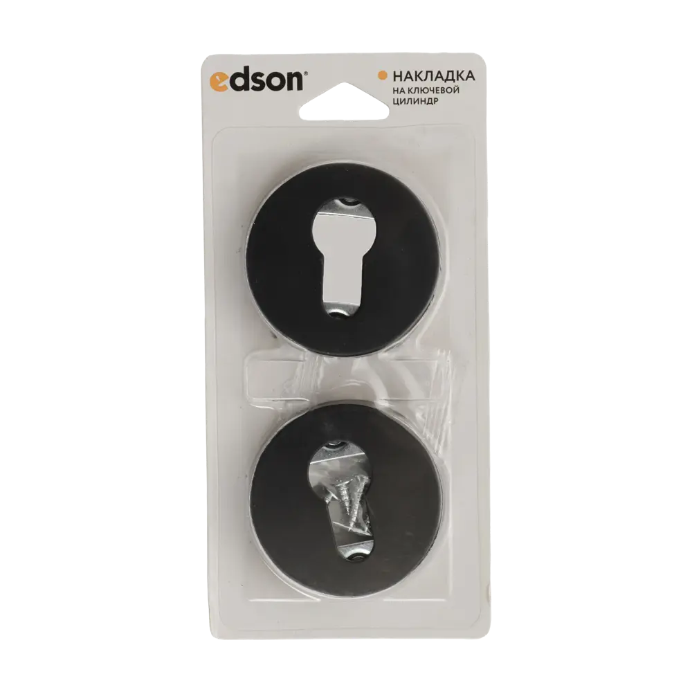 Накладка на замочную скважину Edson EDS-SC-R0 54 мм цвет черный STLM-2139504 - Вид №2