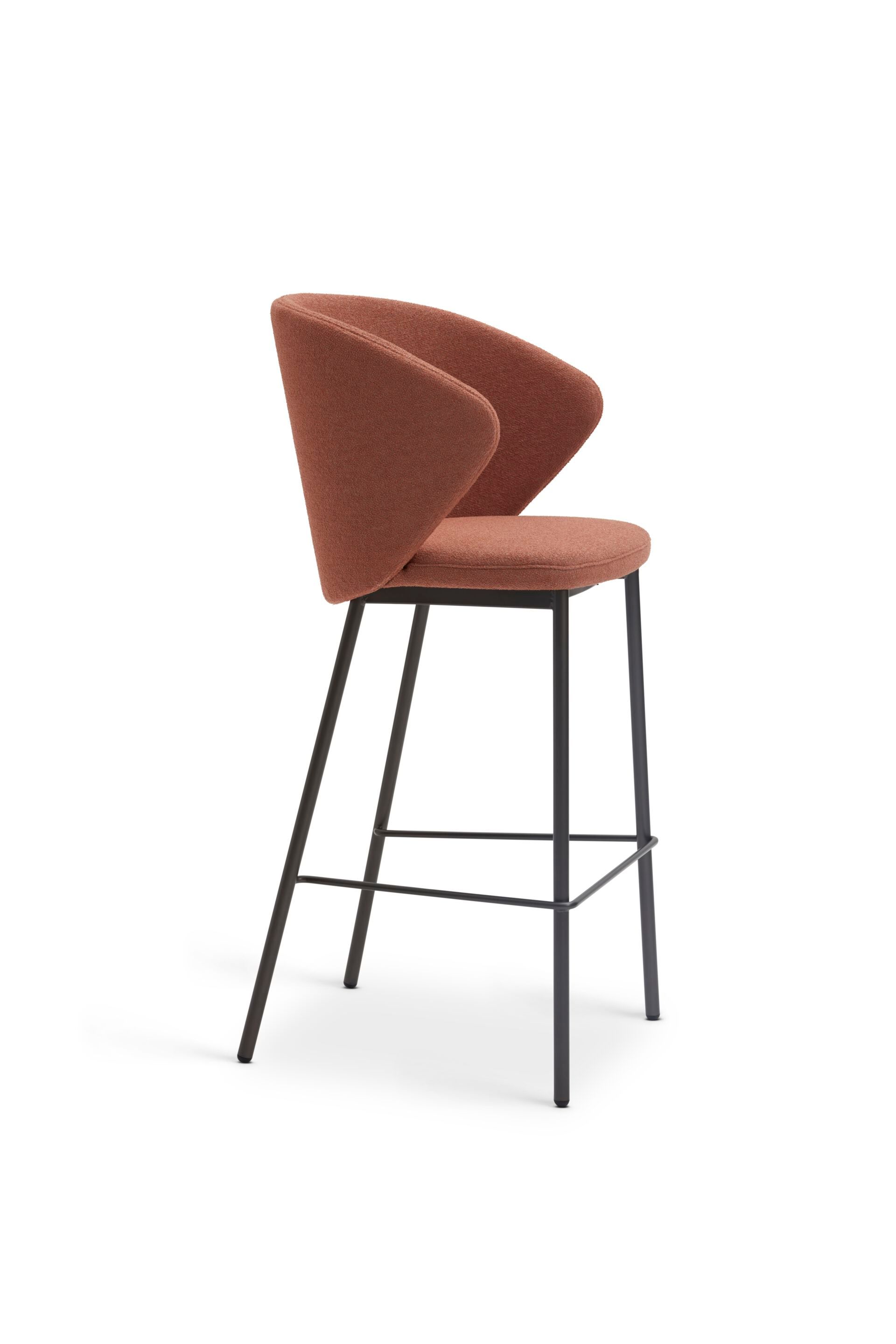 Высокий стул с тканевой подкладкой со спинкой Origins 1971 Ellis ARCH-00074190 - Вид №7