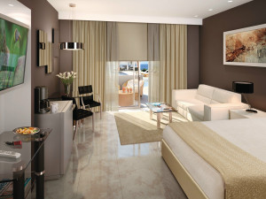 Моторизованный алюминиевый рельс для завитых штор