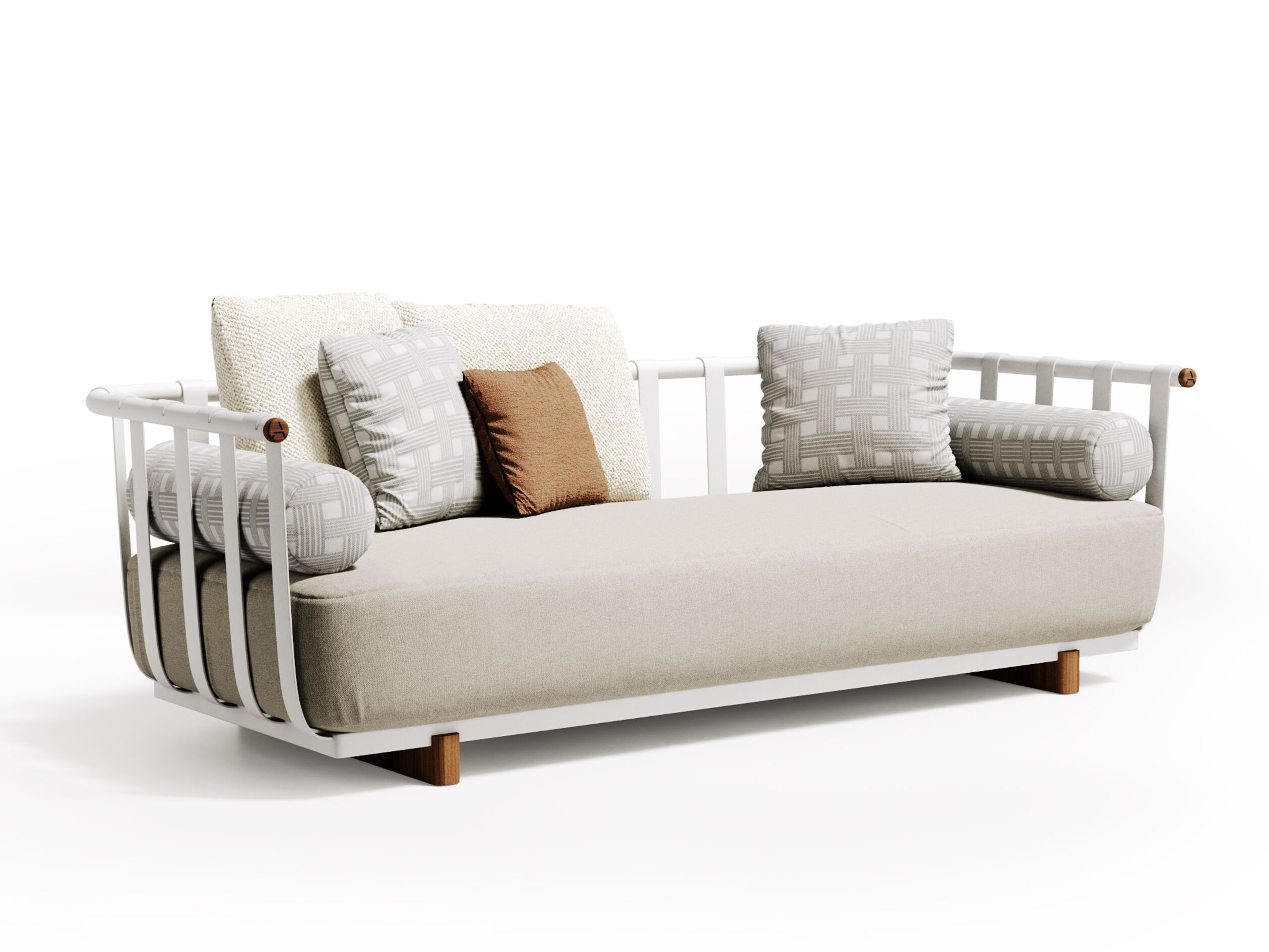 3-местный тканевый садовый диван Atmosphera Портофино ARCH-00011537 - Вид №2