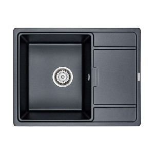 Кухонная мойка PM216550-BLM Weimar 65x50x20 см кварц цвет черный PAULMARK