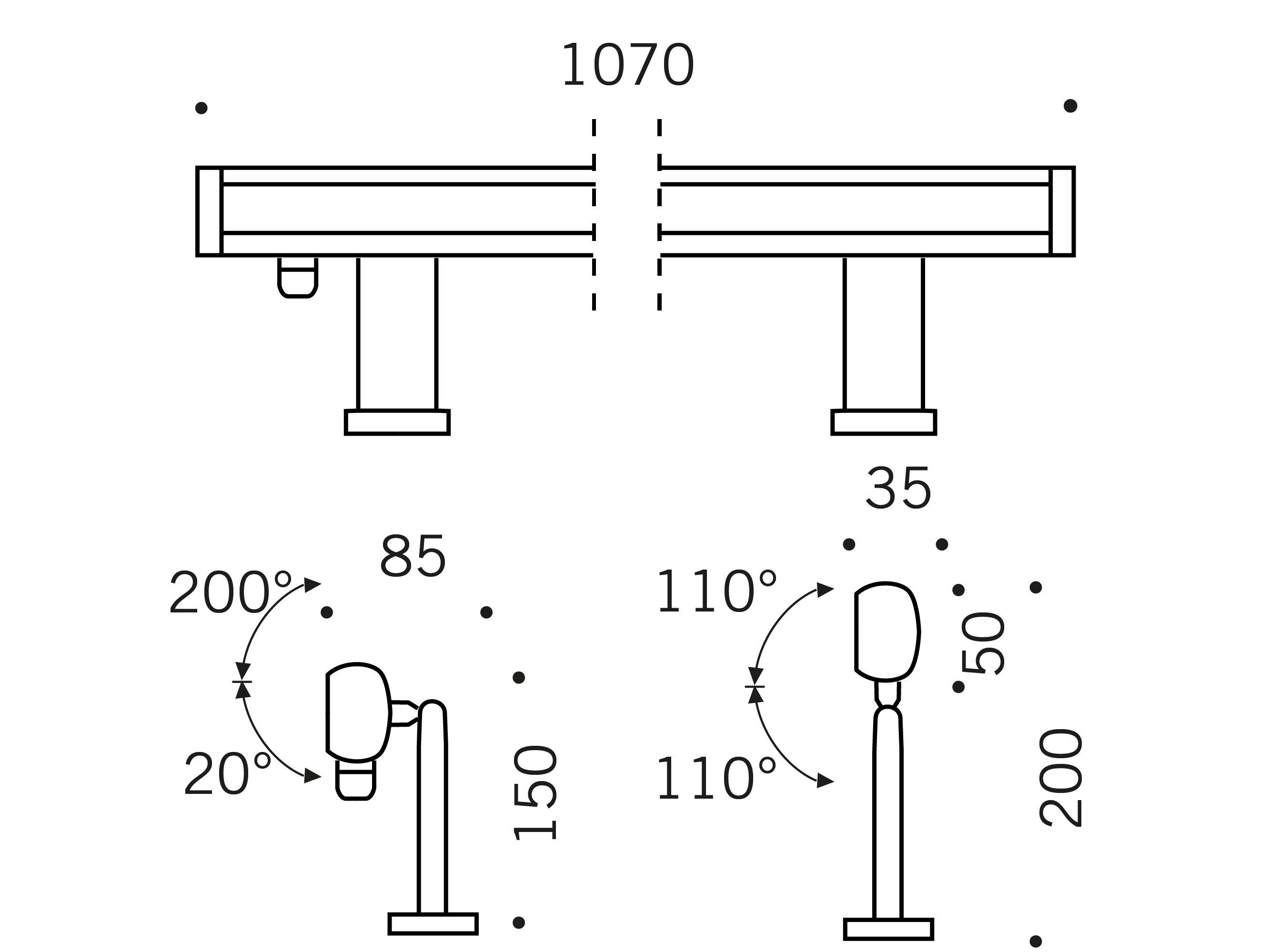 Алюминиевый регулируемый светодиодный наружный прожектор SIMES стрейч ARCH-00067530 - Вид №7