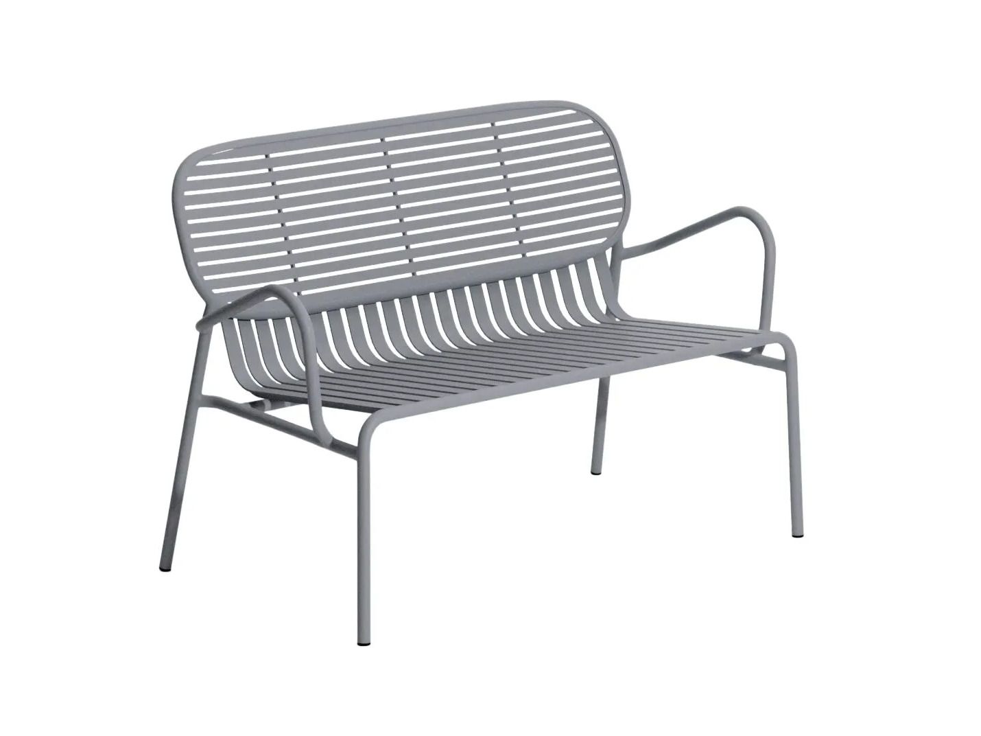 Алюминиевая садовая скамейка с порошковым покрытием с подлокотниками Petite Friture выходные ARCH-00120153 - Вид №41