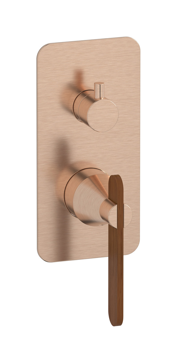 Встроенный смеситель для душа с двухходовым дивертером WE ARE IB so016rs Brushed Rose Gold Soho