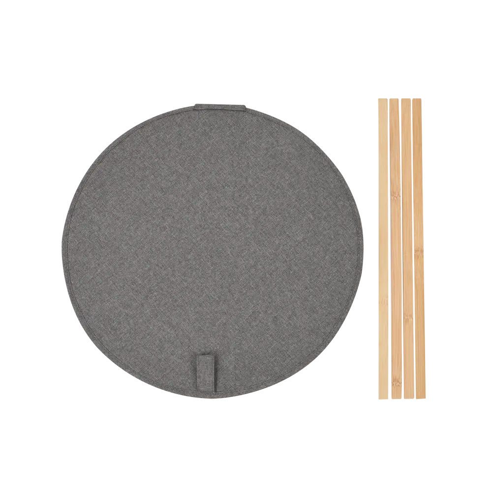 Корзина для белья Sensea Scandi круглая цвет серый Laundry STLM-2162817 - Вид №5
