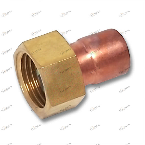 153591434 SANHA 5359G переход ВП-ВР, с накид- ной гайкой, медь 14x3/4 мм 