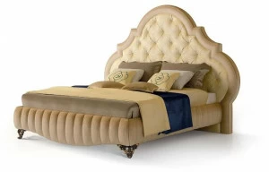 Carpanese Home Кровать king size из ткани с мягким изголовьем Heritage 6081