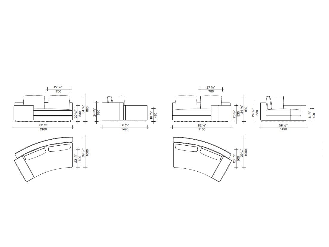 Изогнутый диван Lema Venise ARCH-00000151 - Вид №7