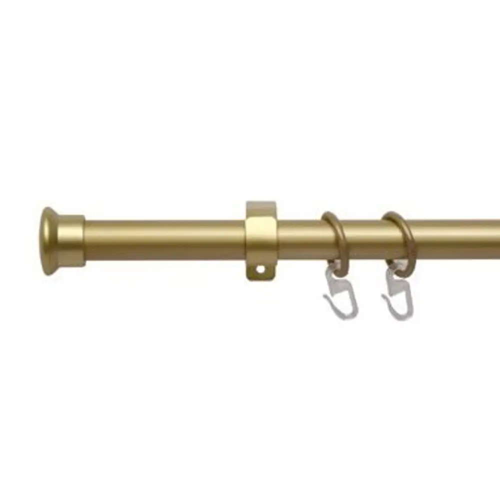 Карниз однорядный Капля раздвижной 160-300 см цвет матовое золото 18593633 STLM-2073983 Santreyd 