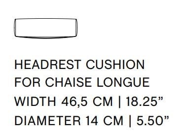 Цилиндрическая подушка для шезлонгов на открытом воздухе Hay Палисад ARCH-00098953 - Вид №2
