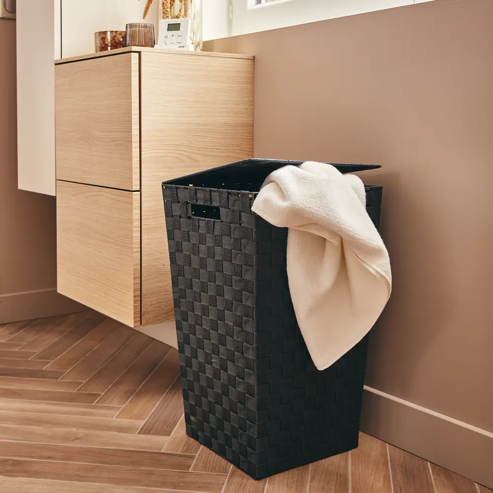 Корзина для белья Sensea Weaved 60 л цвет темно-серый STLM-2209515 - Вид №6