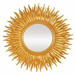 Зеркало-солнце в песочно-золотой раме "Фелиция" LOUVRE HOME ДИЗАЙНЕРСКИЕ, СОЛНЦЕ 119358 Золото