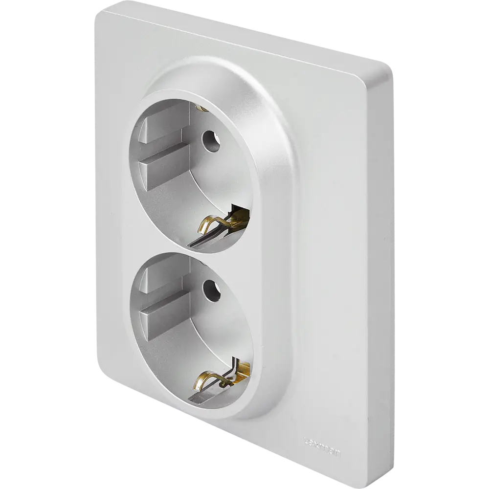 LEXMAN LILIAN - Двойная розетка скрытого монтажа в алюминиевом исполнении 86761302 STLM-0071320 - Вид №1