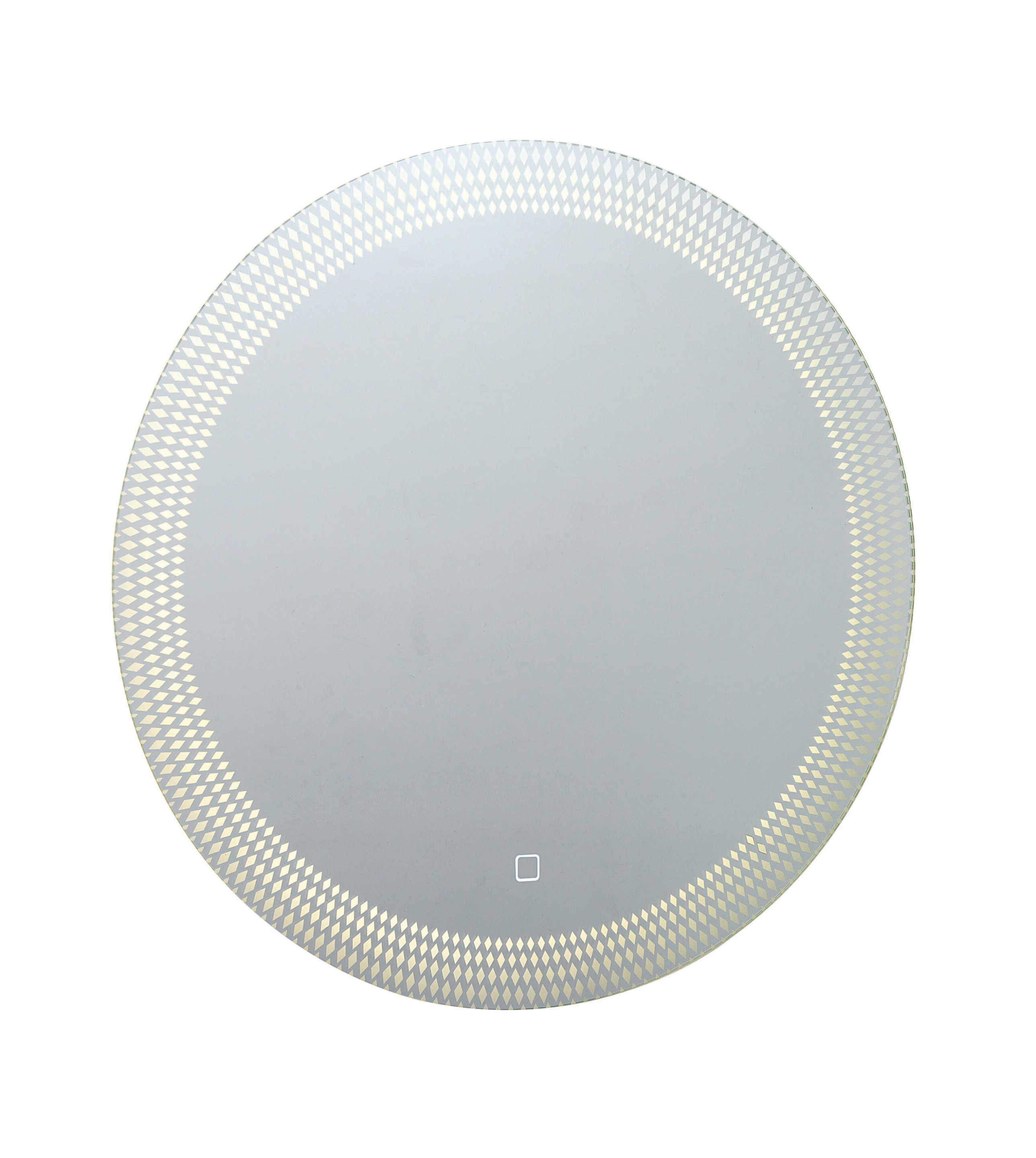 Алюминиевое круглое зеркало со встроенным настенным освещением CROSSWATER CANVASS ARCH-00030012 - Вид №1