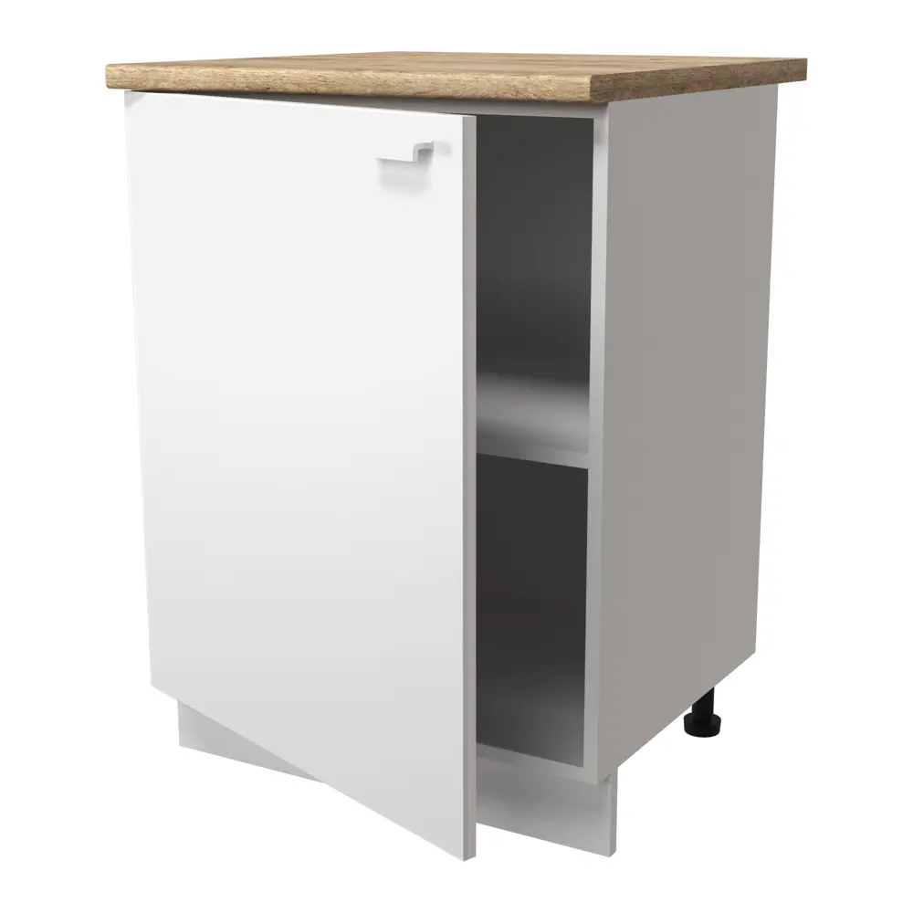 Кухонный шкаф напольный Изида 60x86x56 см ЛДСП цвет белый Santreyd STLM-2152363 - Вид №1