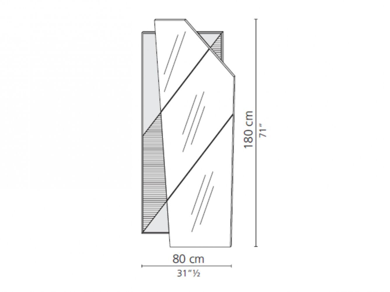 Алюминиевое зеркало с рамой стены Casamilano PANORAMA ARCH-00032862 - Вид №8