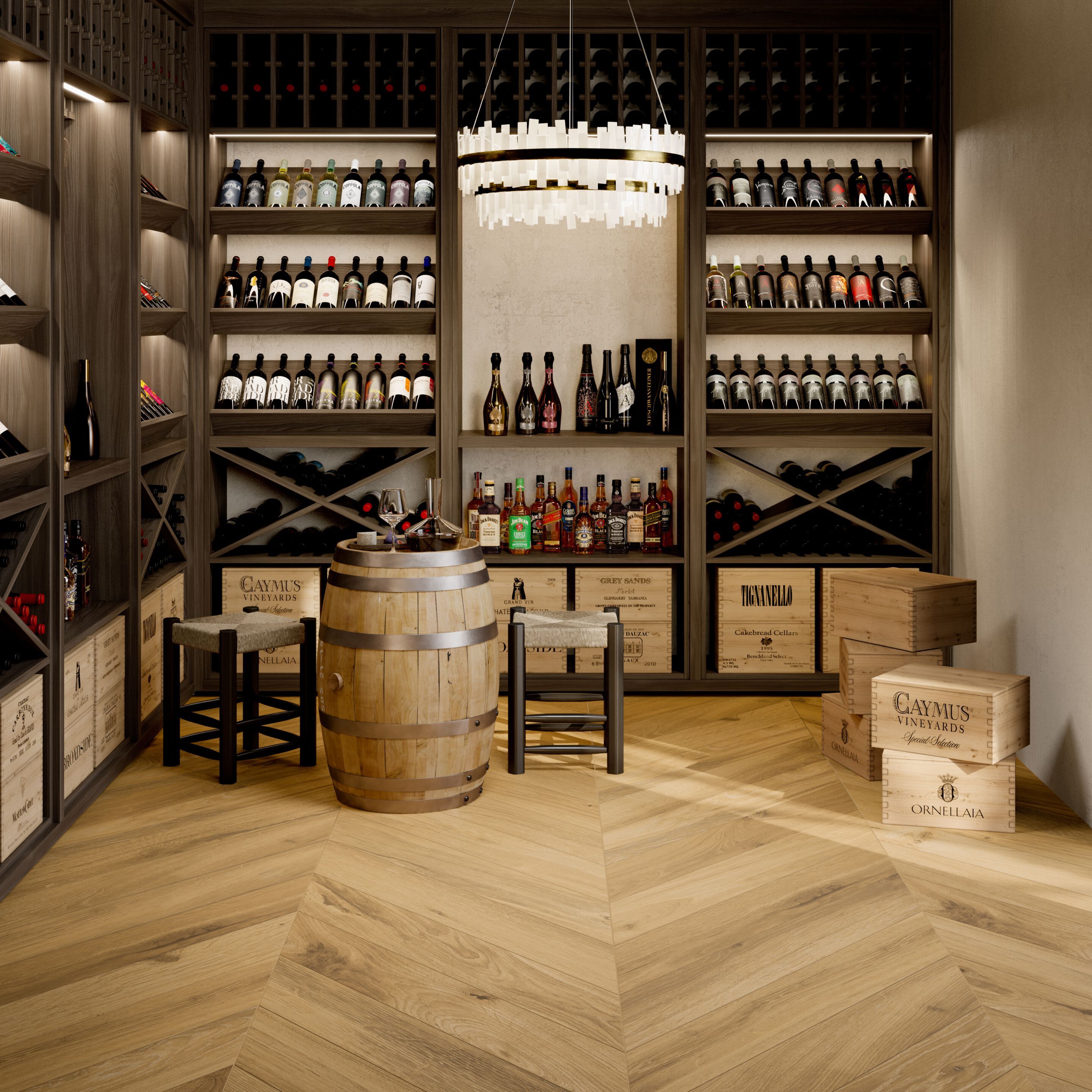 Пол из керамогранита под дерево Ceramica Rondine CHEVRON XL ARCH-00132182 - Вид №3