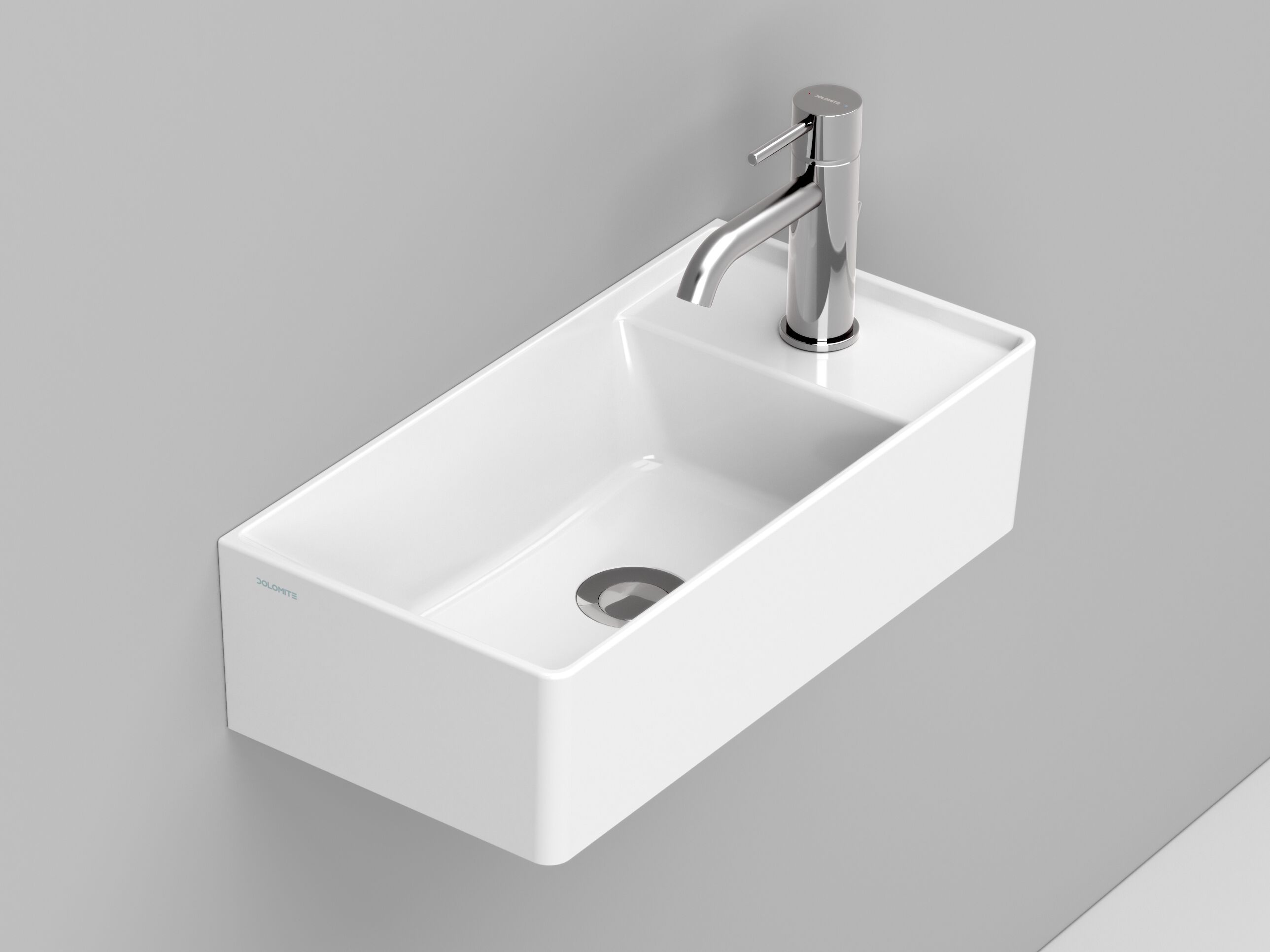 Керамическая прямоугольная подвесная ручная мойка Ceramica Dolomite несколько ARCH-00136326