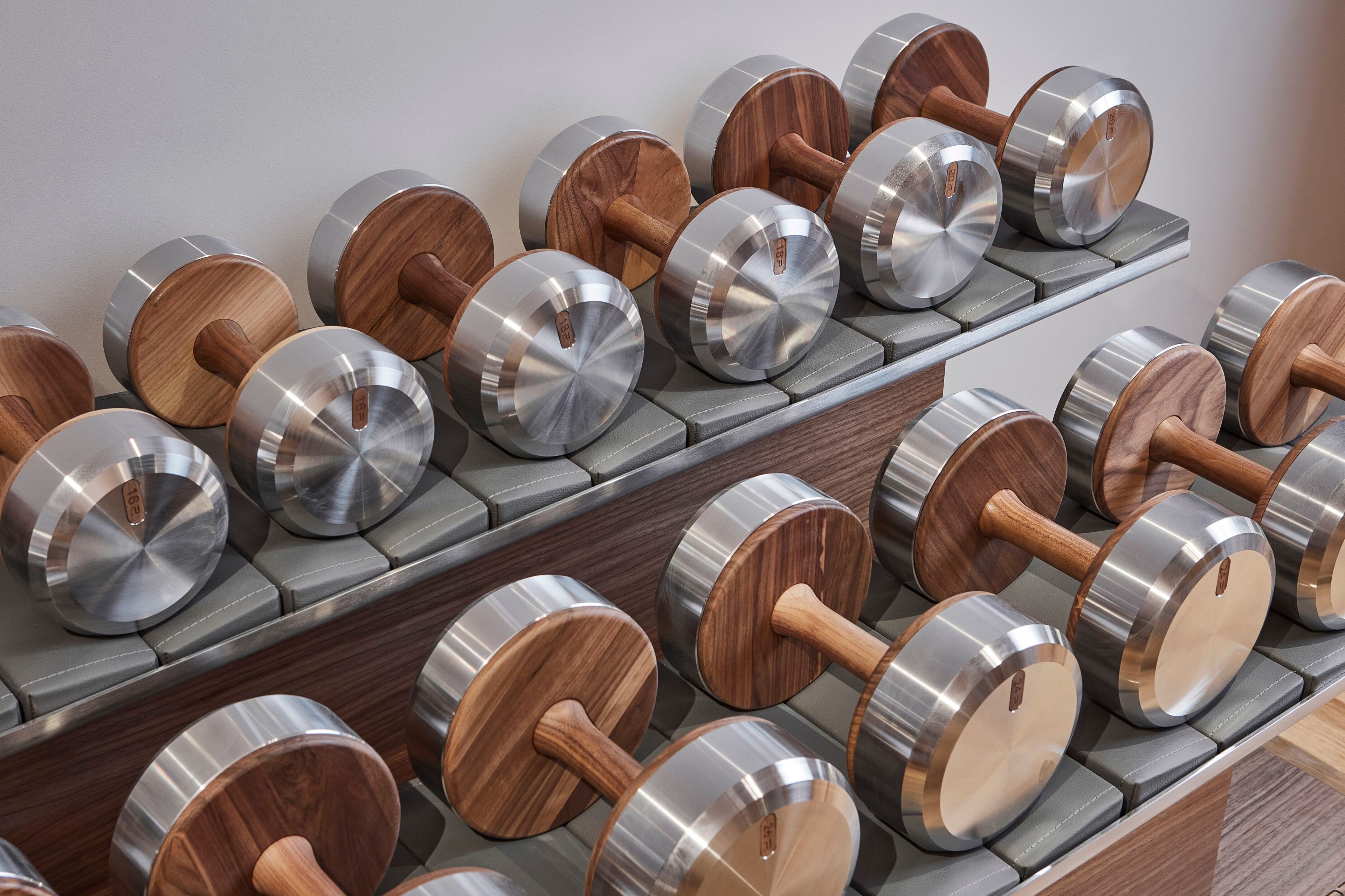 Набор гантелей из нержавеющей стали и дерева PENT Colmia ARCH-00065813 - Вид №2