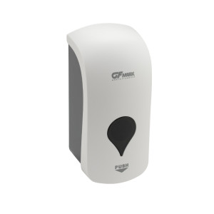 GFmark - Дозатор ПЕНЫ, пластик АБС, БЕЛЫЙ, КОМБИНИРОВАННЫЙ, большой, с глазком, 1000 мл, код: 656