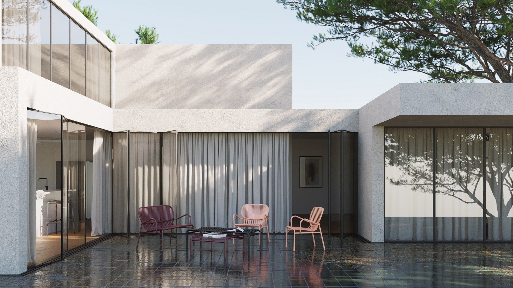 Прямоугольный алюминиевый журнальный столик с порошковым покрытием для контракта Petite Friture выходные ARCH-00121826 - Вид №26