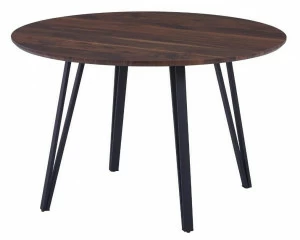 Обеденный стол круглый 120 см итальянский орех Raymond BRADEX HOME  00-3974020 Орех;коричневый;черный