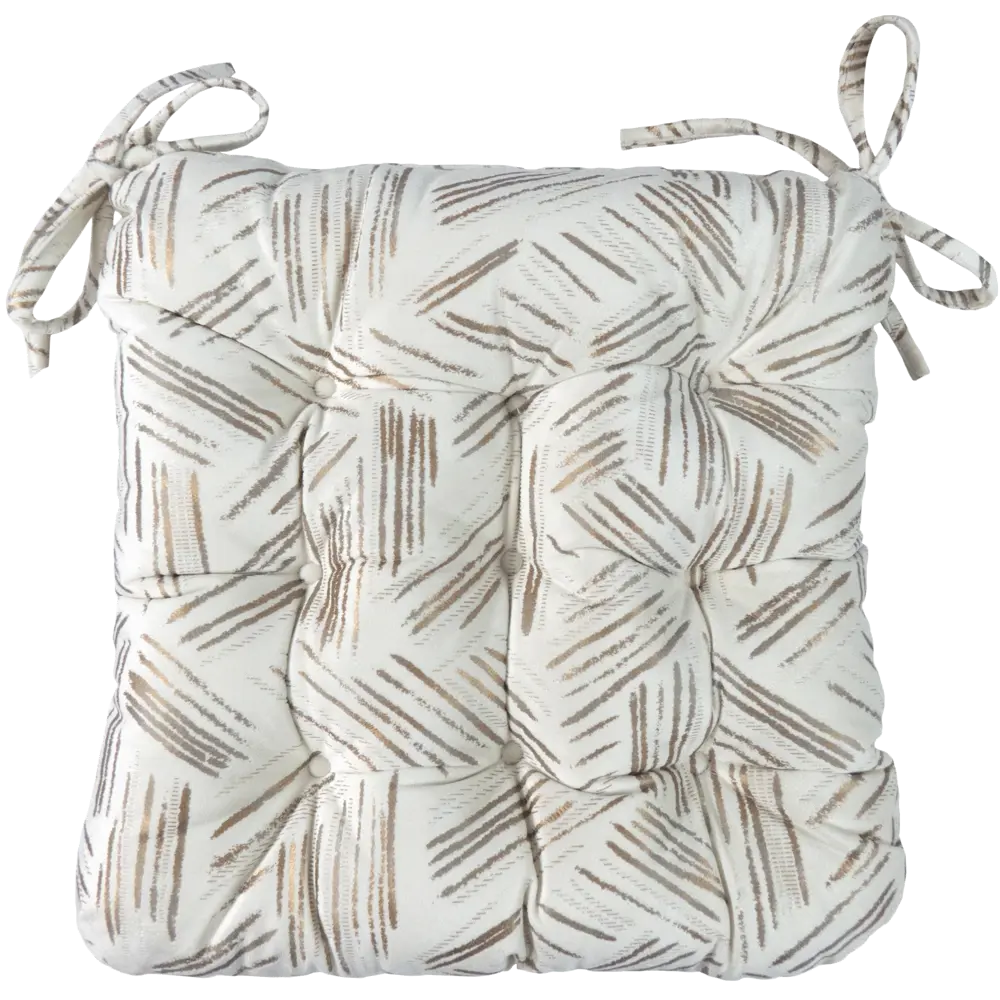 Подушка для стула Linen Way Холланд 36x6x40 см полиэстер бежевый 82707665 STLM-2143593