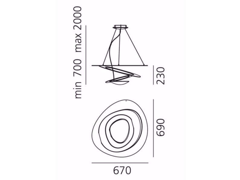 Алюминиевый подвесной светильник с порошковым покрытием Artemide Pirce ARCH-00057524 - Вид №16