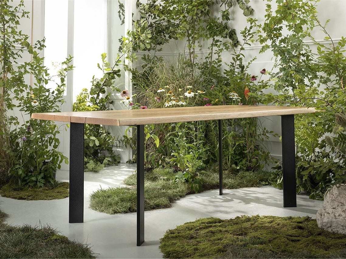 Прямоугольный обеденный стол из массива дерева Florian Wood&amp ARCH-00077004 - Вид №1