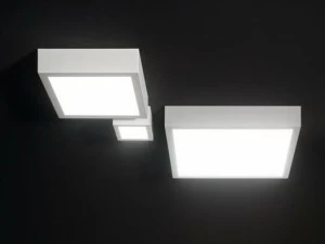 Linea Light Group Светодиодный потолочный светильник из алюминия и стекла Box