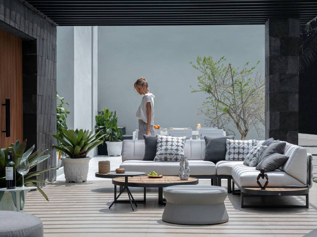 Тканевый модульный садовый диван MAMAGREEN Munia ARCH-00062473 - Вид №8