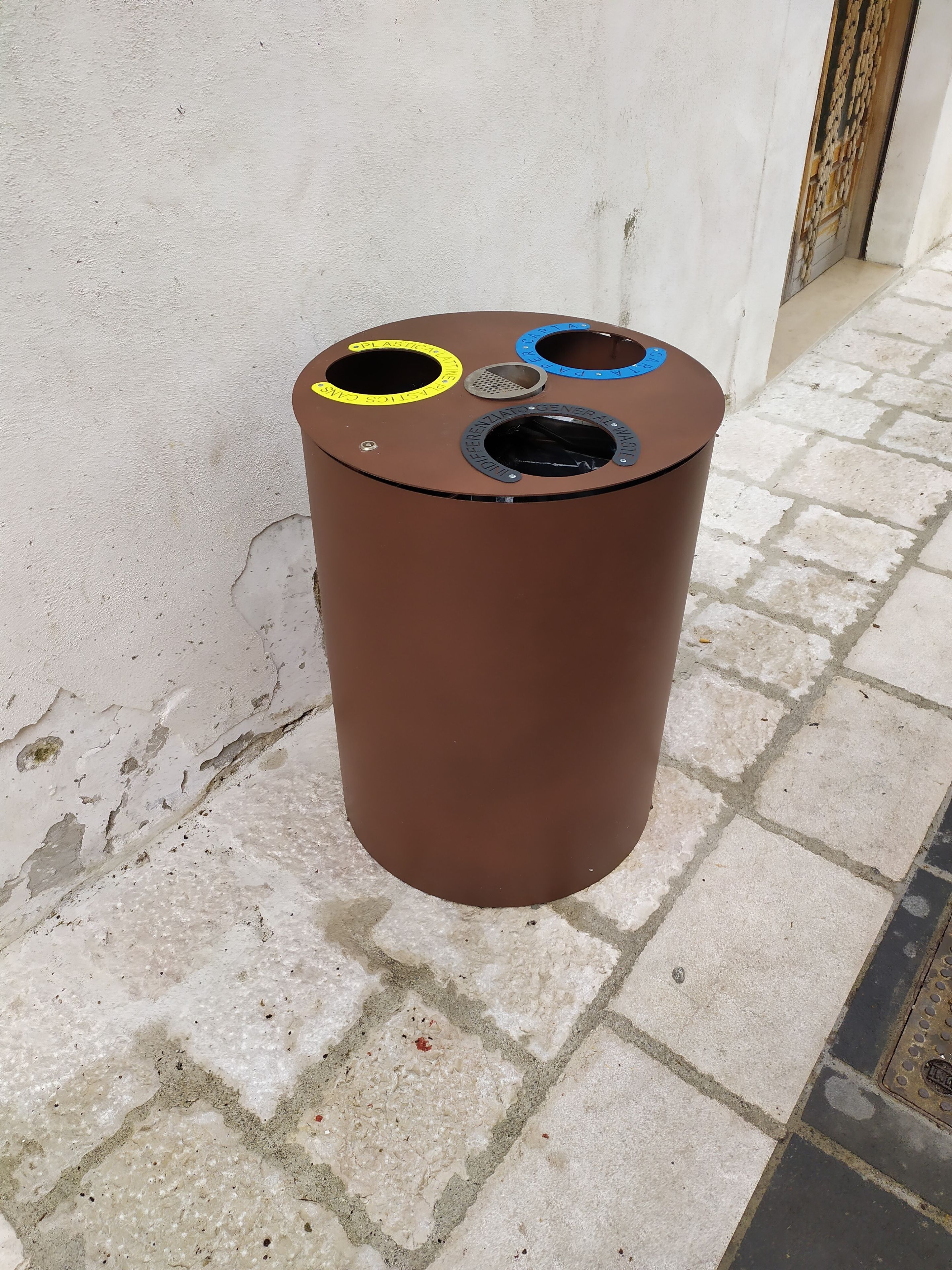 Стальная корзина для мусора для утилизации отходов Viscio Urban Design Circle ARCH-00099058 - Вид №2