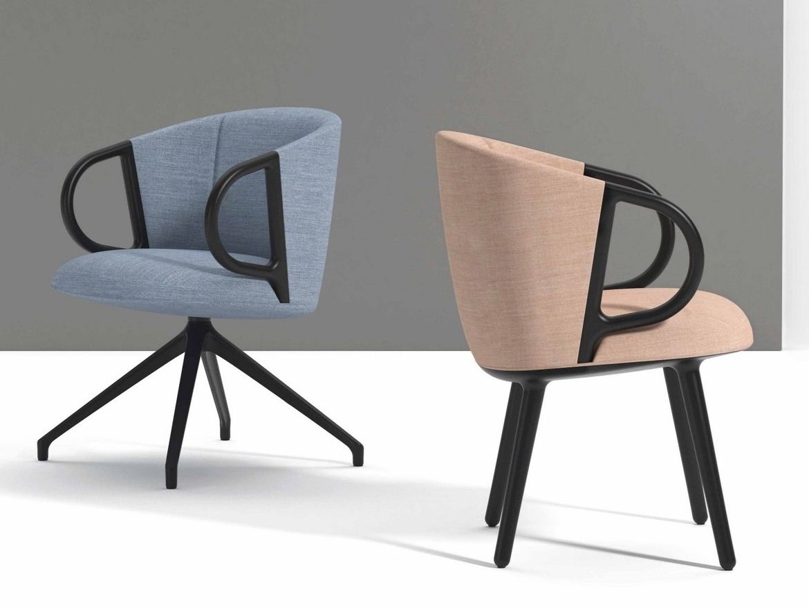 Тканевое кресло с подлокотниками и деревянной рамой GABER Cucaracha ARCH-00108583 - Вид №5