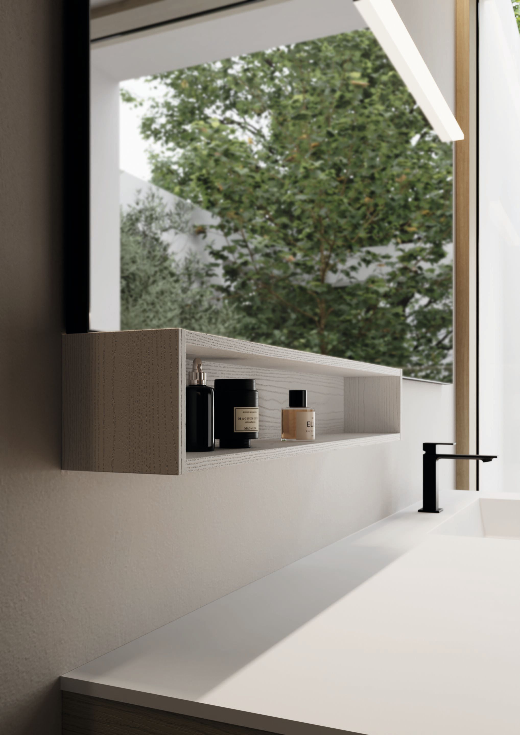 Напольный умывальник с зеркалом Ideagroup Seventy Form ARCH-00121406 - Вид №3