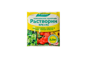 16636220 Комплексное минеральное удобрение Растворин марка Б для огородных, садовых и декоративных культур 0.5 кг 431058 Буйские Удобрения