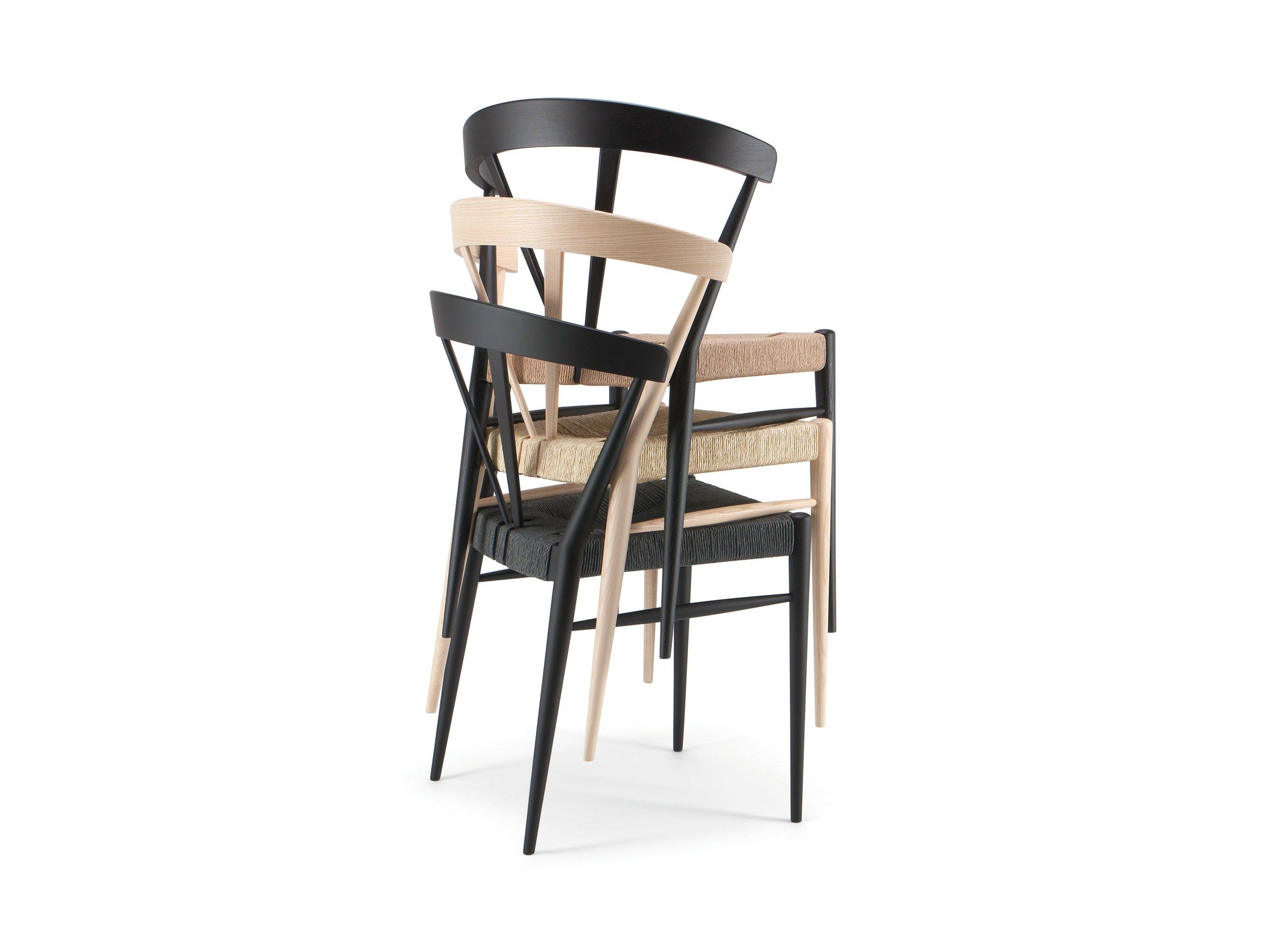 Штабелируемый стул из ясеня Cizeta имбирь ARCH-00126589 - Вид №2